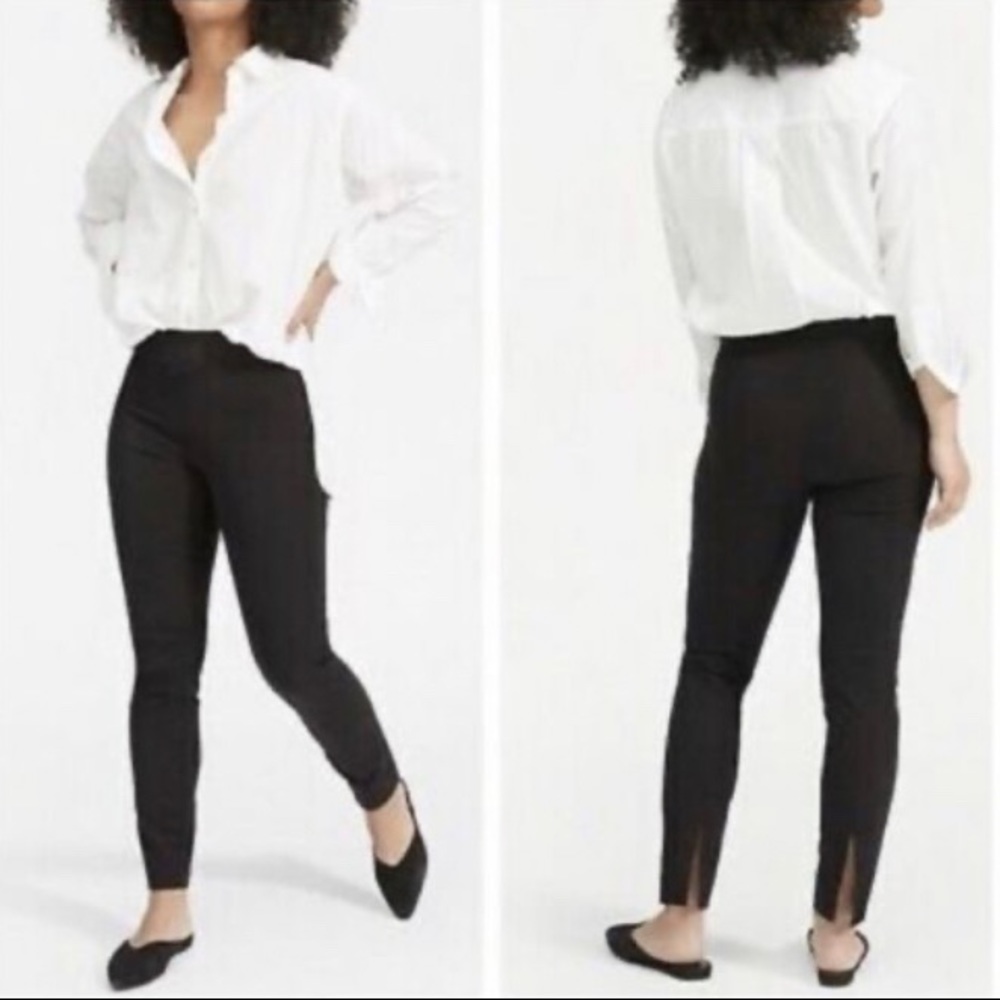Everlane back slit black slacks